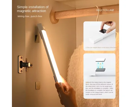 Сенсорный светильник LED с датчиком движения MZ-L3201 (37*22,5*500mm) White