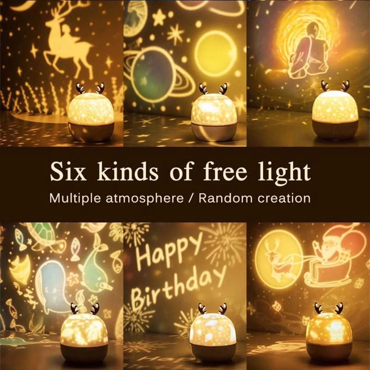 Нічник Moon E05 with Bluetooth 1200 mAh White