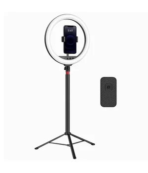Кільцева світлодіодна LED лампа Neepho L15" + stand Black