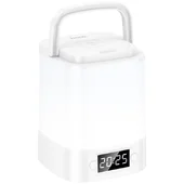 Ночник Hoco HX15 Smart + часы White