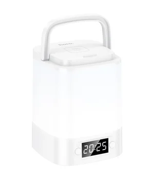 Нічник Hoco HX15 Smart + годинник White