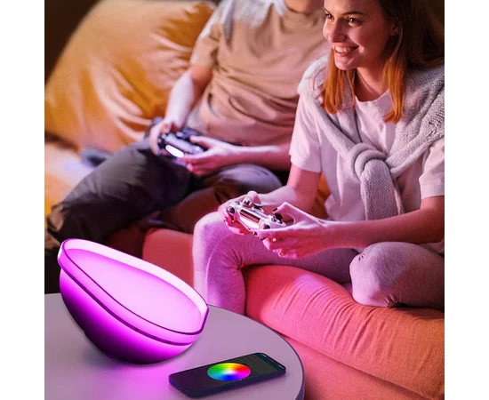 Настольный светильник SAL-009B Bluetooth USB interface with app White