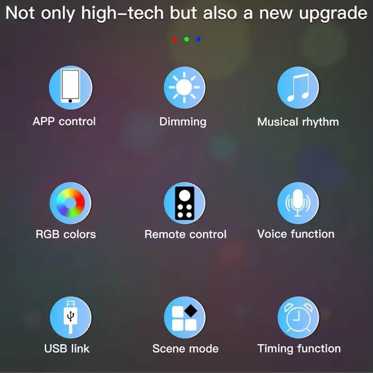 Напольная угловая LED лампа RGB SAL-005B 160cm Bluetooth USB with app Black