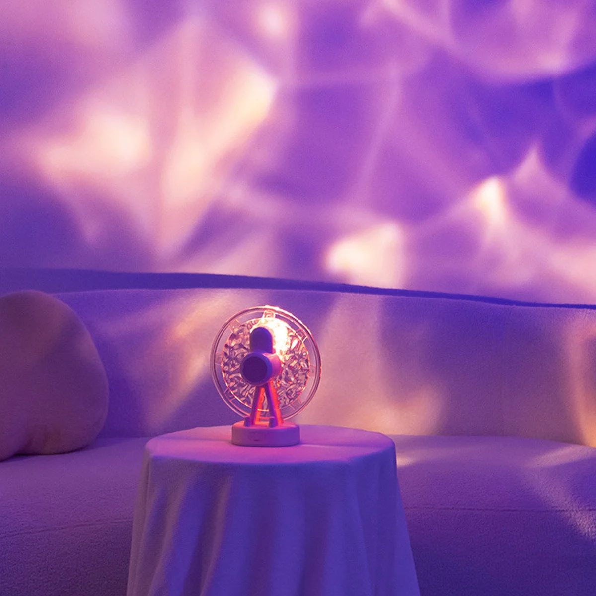 Проектор-ночник ZAY-L07 Sky Wheel 2in1 + Bluetooth колонка Pink