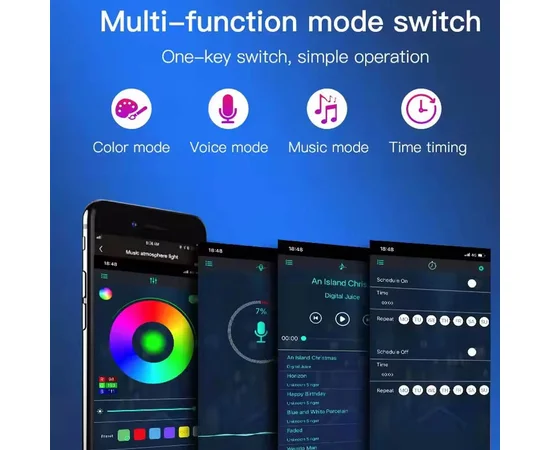 Настольная LED лампа RGB 5V Panel 3 Bluetooth dual pack USB interface with app Black