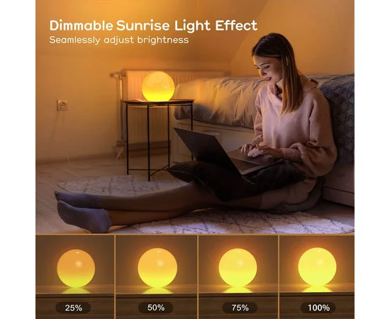 Настільний світильник SAL-010B Bluetooth USB interface with app White