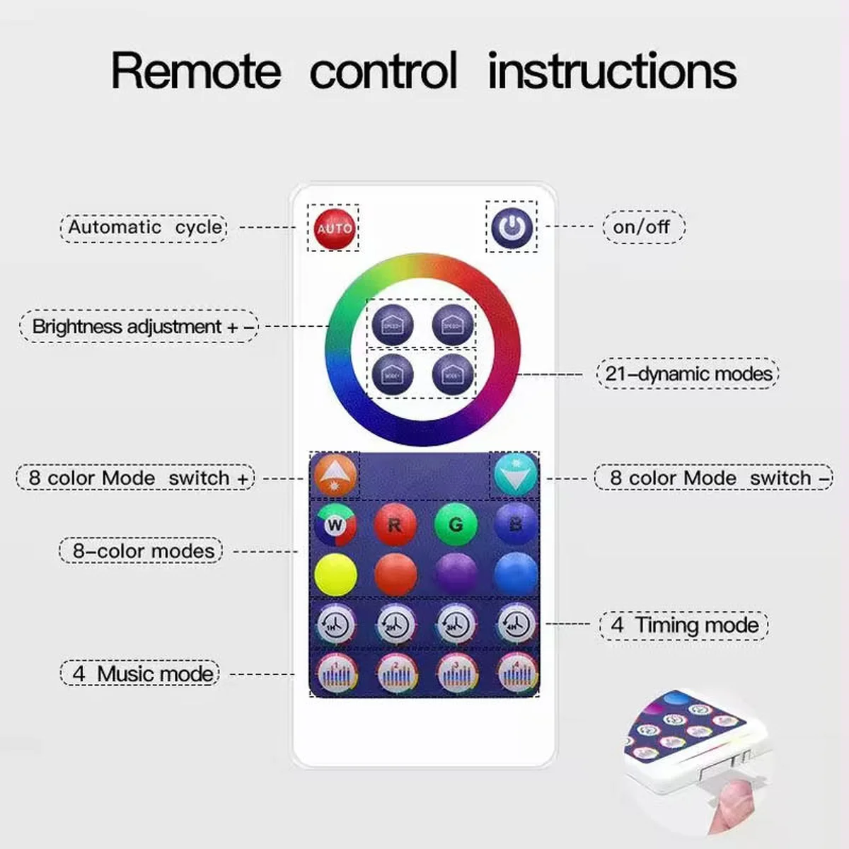 Напольная угловая LED лампа RGB SAL-005B 160cm Bluetooth USB with app Black