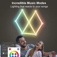 Модульный настенный светильник LED RGB 5V SAL-014B 9pcs Bluetooth USB with app White