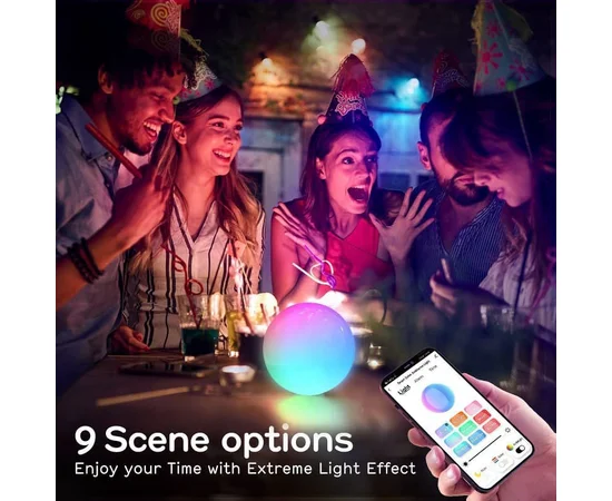 Настільний світильник SAL-010B Bluetooth USB interface with app White