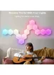 Модульный настенный светильник LED RGB 5V соты SAL-011B 6pcs Bluetooth USB with app White