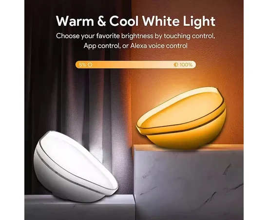 Настольный светильник SAL-009B Bluetooth USB interface with app White