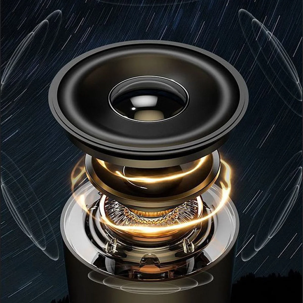 Кемпинговый фонарь аккумуляторный QD08 2in1 + Bluetooth колонка Biege