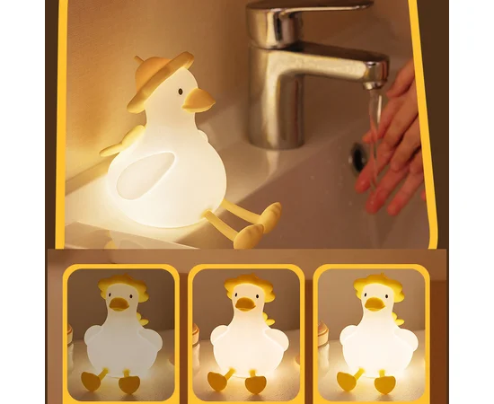 Ночник QW-D18 Duckling White / Yellow