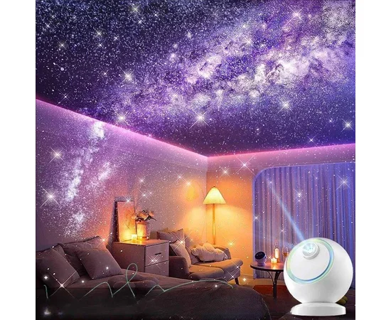 Проектор-ночник Meteor E25 with Bluetooth + 6 discs 2400 mAh White