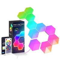 Модульный настенный светильник LED RGB 5V соты SAL-011B 10pcs Bluetooth USB with app White