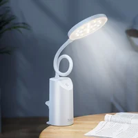 Настольная LED лампа Hoco HX10 Clip table lamp (1200mAh) White