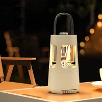 Кемпинговый фонарь аккумуляторный QD08 2in1 + Bluetooth колонка Biege