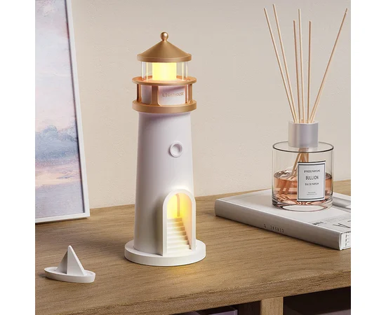 Проектор-ночник A08 Lighthouse 2in1 + Bluetooth колонка White