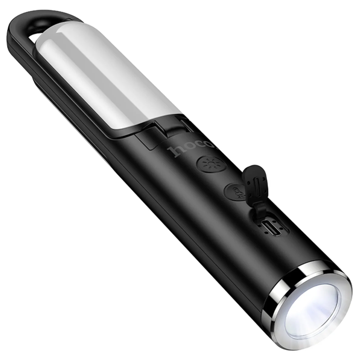 Лампа кемпинговая Hoco HX13 Flashing&Lighting (1200 mAh) Black