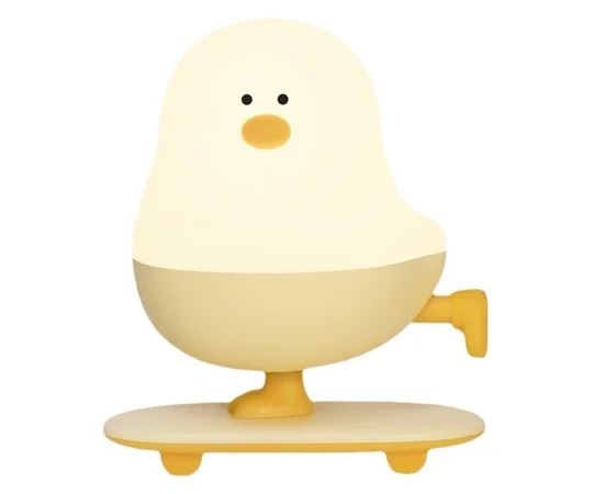 Ночник L63 Chicken on a Skateboard White / Yellow