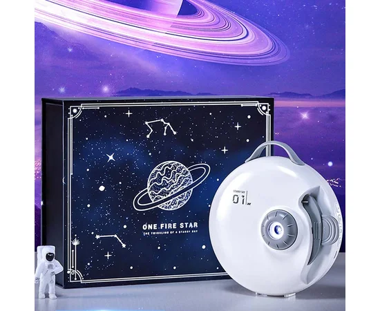 Проектор-нічник Galaxy E18 with Bluetooth and Remote Control + 4 discs 1800 mAh White