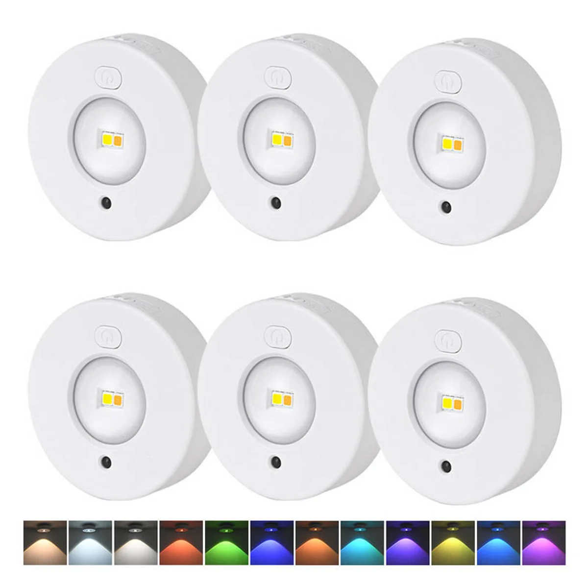 Светильник LED MZ-L3301 (комплект) with remote control (3LC+RGB/6PCS) White