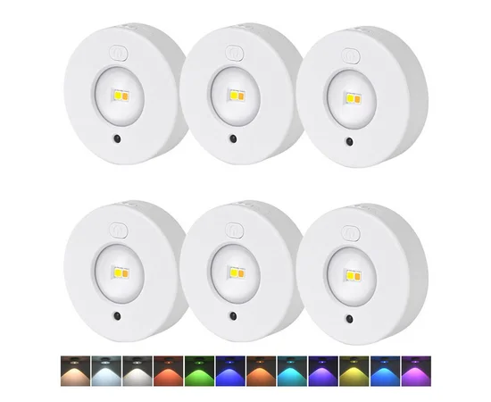 Светильник LED MZ-L3301 (комплект) with remote control (3LC+RGB/6PCS) White