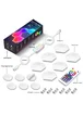 Модульный настенный светильник LED RGB 5V соты SAL-011B 6pcs Bluetooth USB with app White