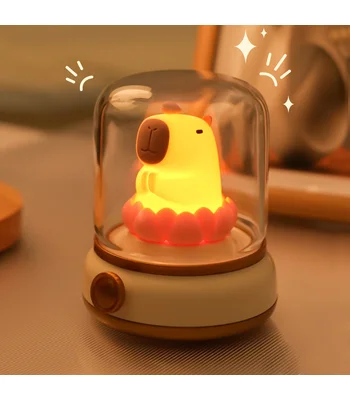 Нічник Capybara and Lotus Yellow