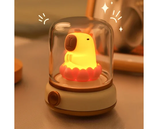 Ночник Capybara and Lotus Yellow