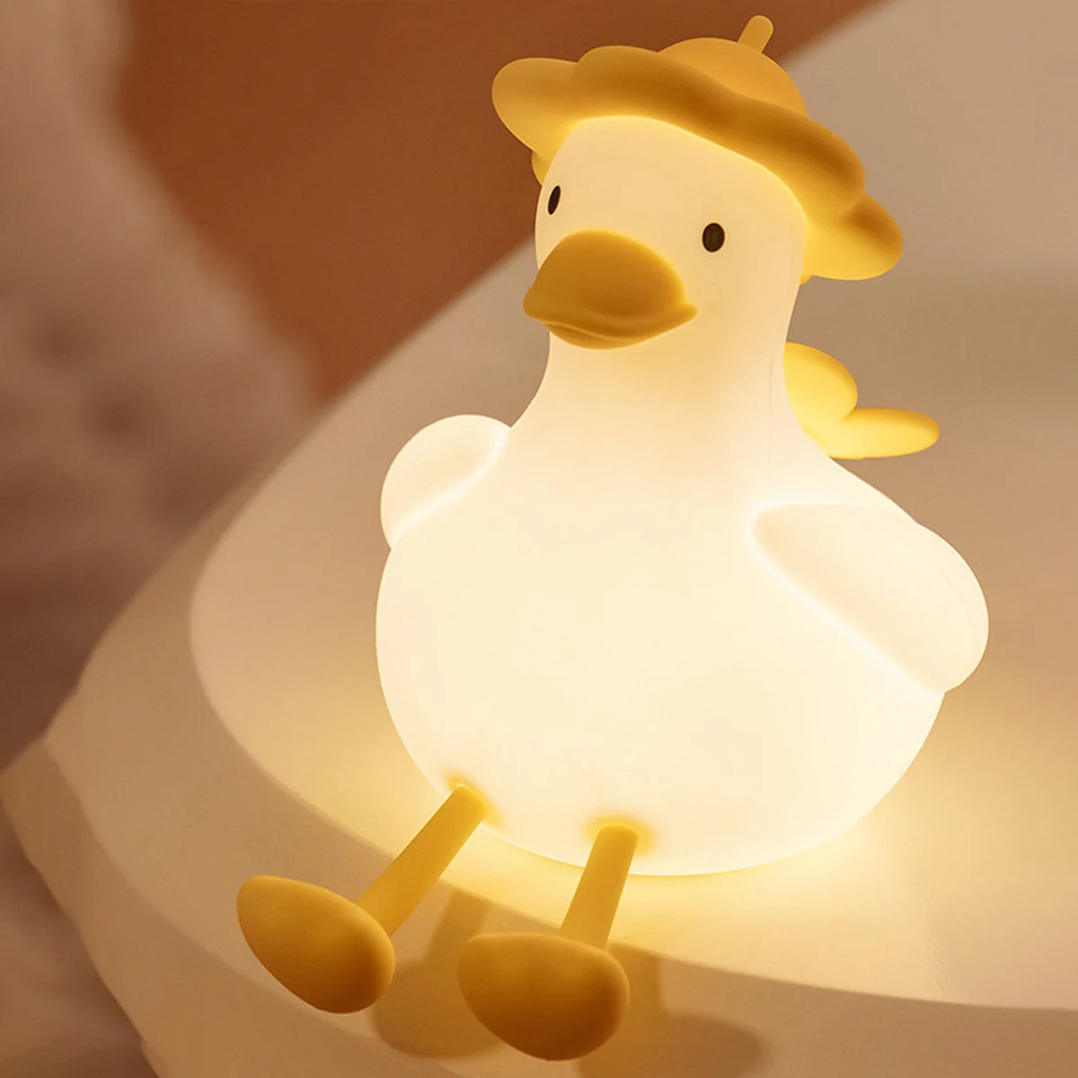 Ночник QW-D18 Duckling White / Yellow