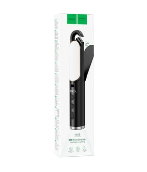 Лампа кемпинговая Hoco HX13 Flashing&Lighting (1200 mAh) Black