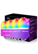 Светодиодная RGB лампочка Smart bulb light 4pcs with Bluetooth E27 with app White