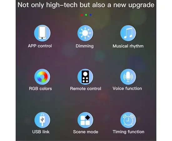 Напольная угловая LED лампа RGB SAL-005B 120cm Bluetooth USB with app Black