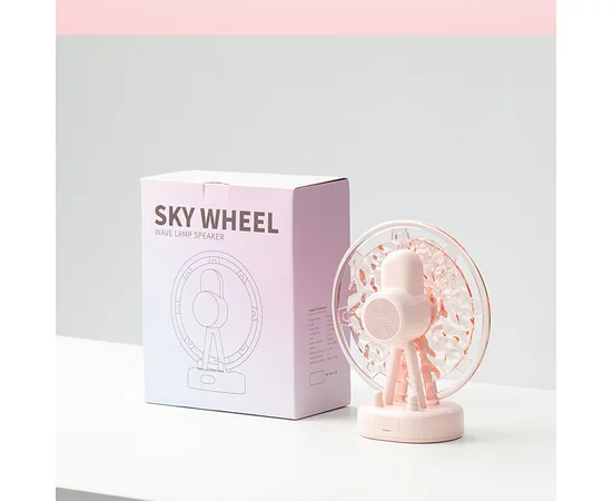 Проектор-нічник ZAY-L07 Sky Wheel 2in1 + Bluetooth колонка Pink