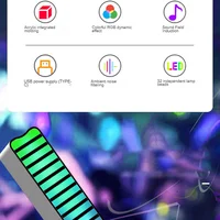 Настольная LED лампа RGB 5V Single Panel Bluetooth USB interface with app Black