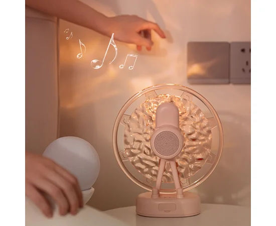 Проектор-нічник ZAY-L07 Sky Wheel 2in1 + Bluetooth колонка Pink