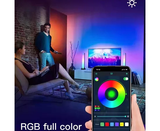 Настольная LED лампа RGB 5V Panel 3 Bluetooth dual pack USB interface with app Black