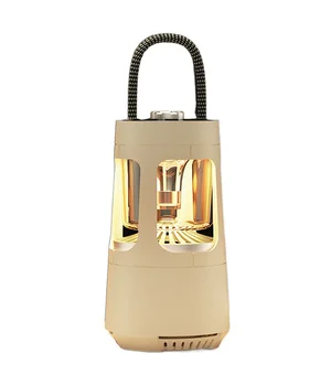Кемпінговий ліхтар акумуляторний QD08 2in1 + Bluetooth колонка Biege