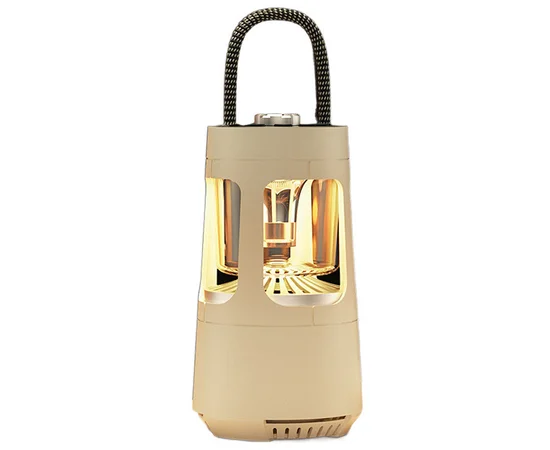 Кемпінговий ліхтар акумуляторний QD08 2in1 + Bluetooth колонка Biege