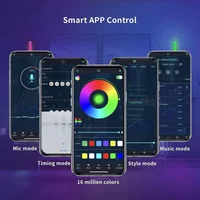 Настенный светильник Lines SAL-013B Bluetooth USB interface with app (8+4 pcs) White