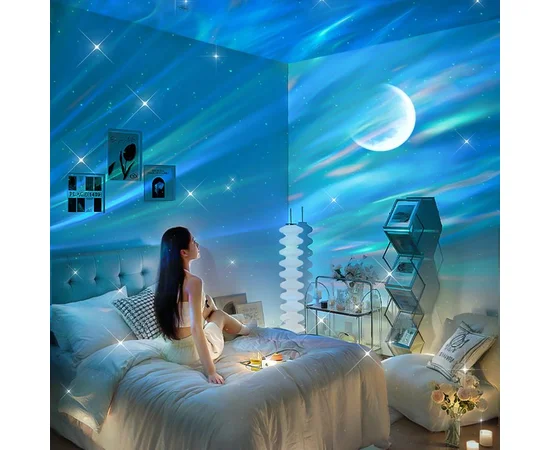 Проектор-ночник Galaxy Moon E24 2400 mAh White