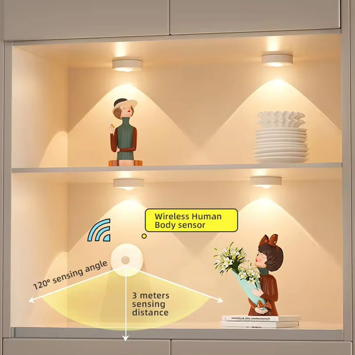 Світильник LED MZ-L3301 with remote control (3LC/1PCS) White