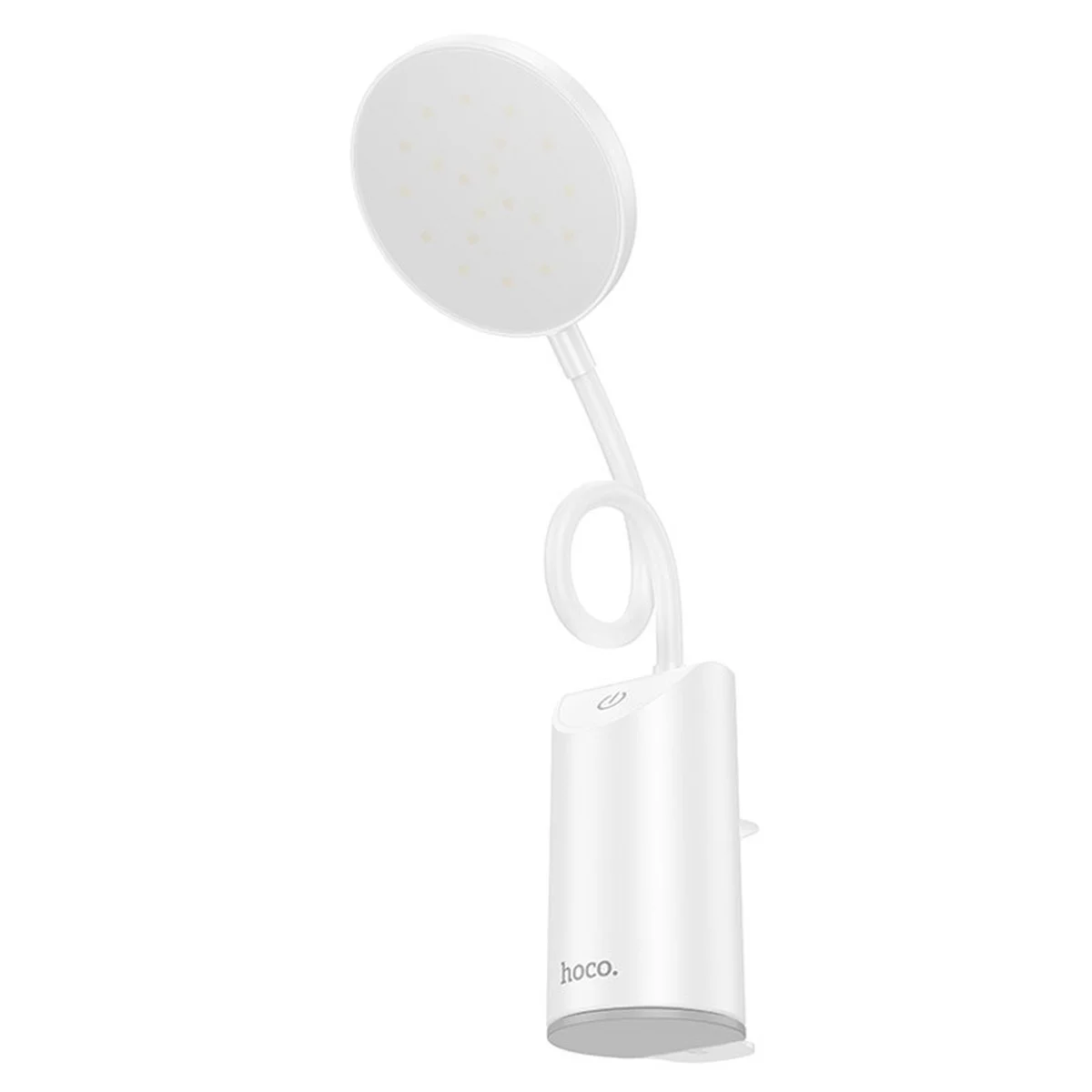 Настольная LED лампа Hoco HX10 Clip table lamp (1200mAh) White