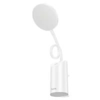 Настольная LED лампа Hoco HX10 Clip table lamp (1200mAh) White