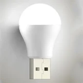 USB лампа LED 1W Білий / Круглий