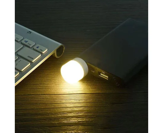 USB лампа LED (Тепло світло) 1W Білий