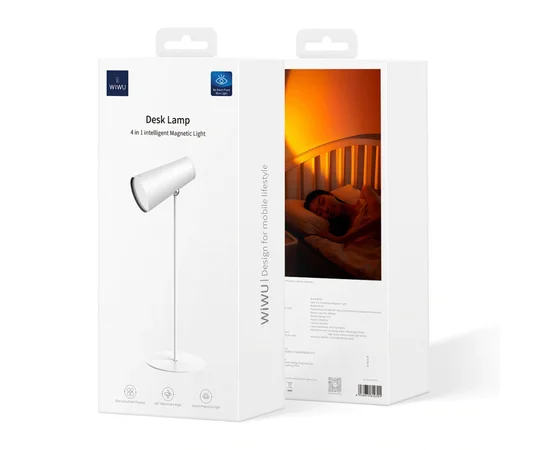Настольная LED лампа WIWU Wi-D8 Desk Lamp 4 in1 Intelligent Magnetic Light White