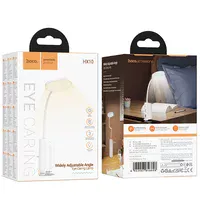 Настольная LED лампа Hoco HX10 Clip table lamp (1200mAh) White