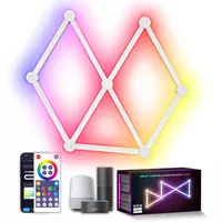 Модульний настінний світильник LED RGB 5V SAL-014B 9pcs Bluetooth USB with app White